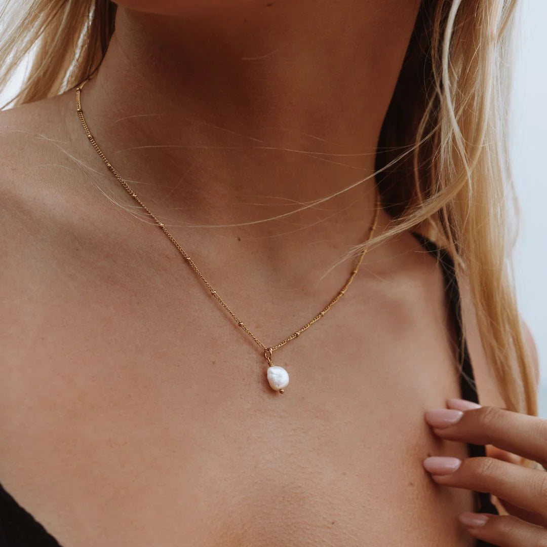 Baroque Pearl Pendant Kolye