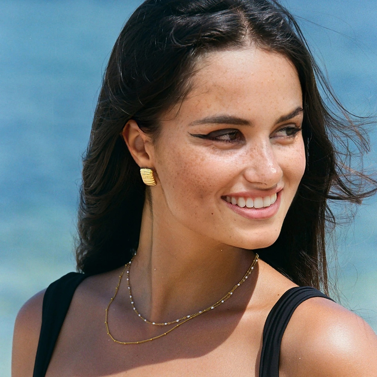 Double Beaded Choker Kolye