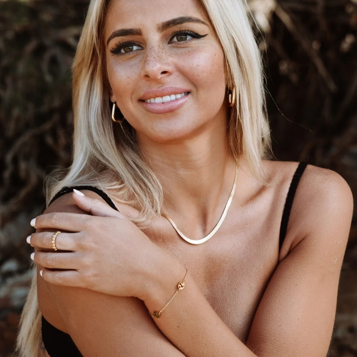 Kauai Herringbone Choker Kolye