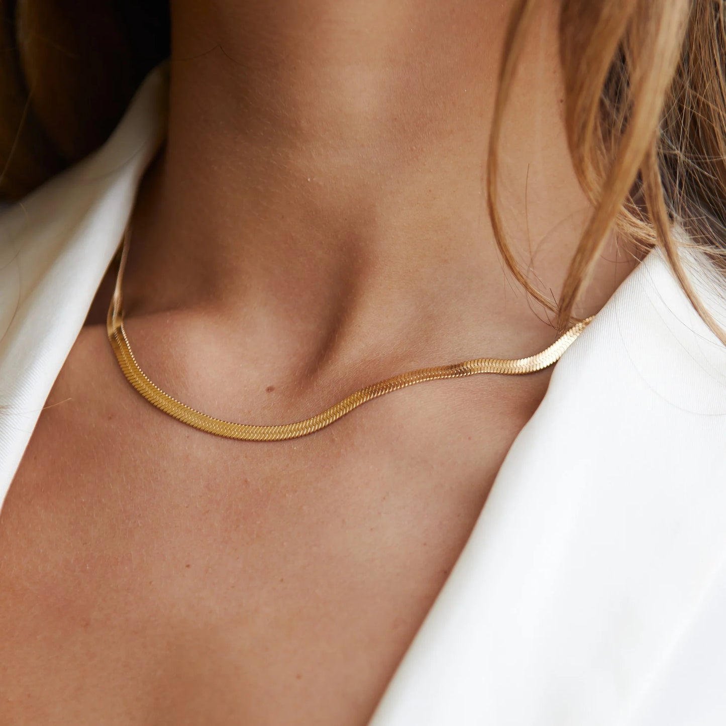 Kauai Herringbone Choker Kolye