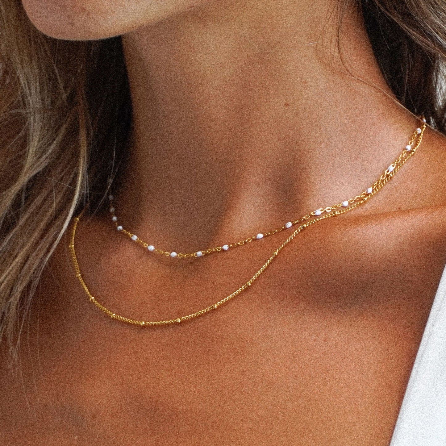 Double Beaded Choker Kolye