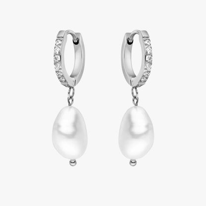 Freshwater Pearl Hoop Küpe